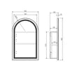 Maldives LED Church Mirror Cabinet