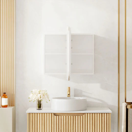 Maldives LED Oval Mirror Cabinet