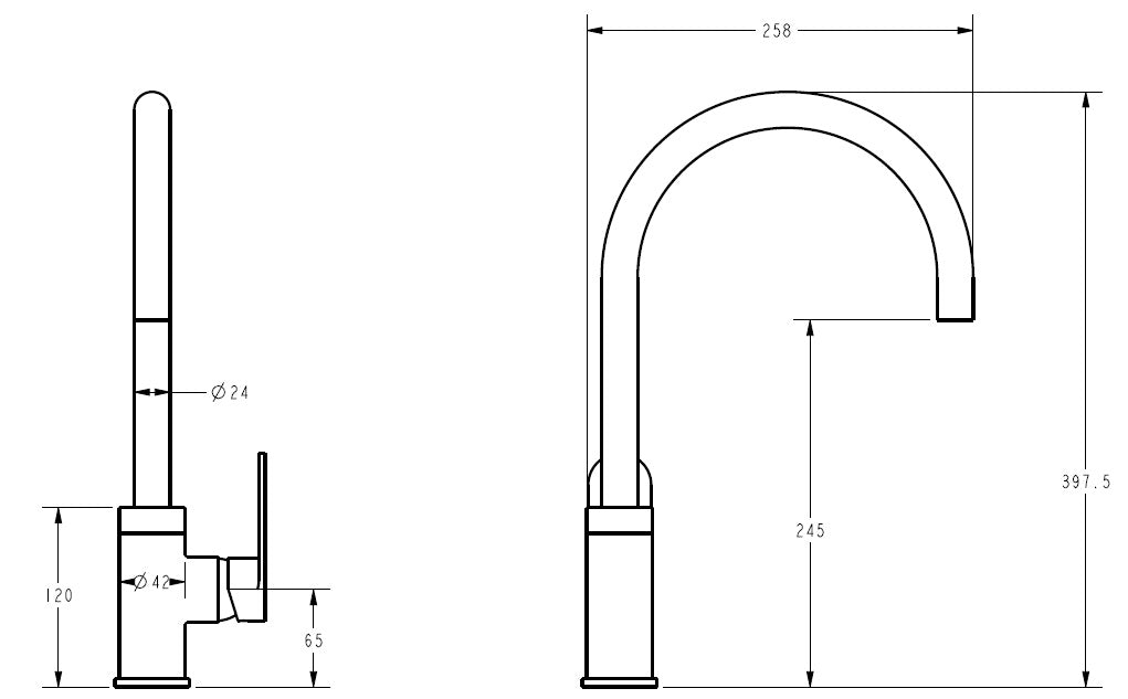 Hunter Kitchen Mixer SS