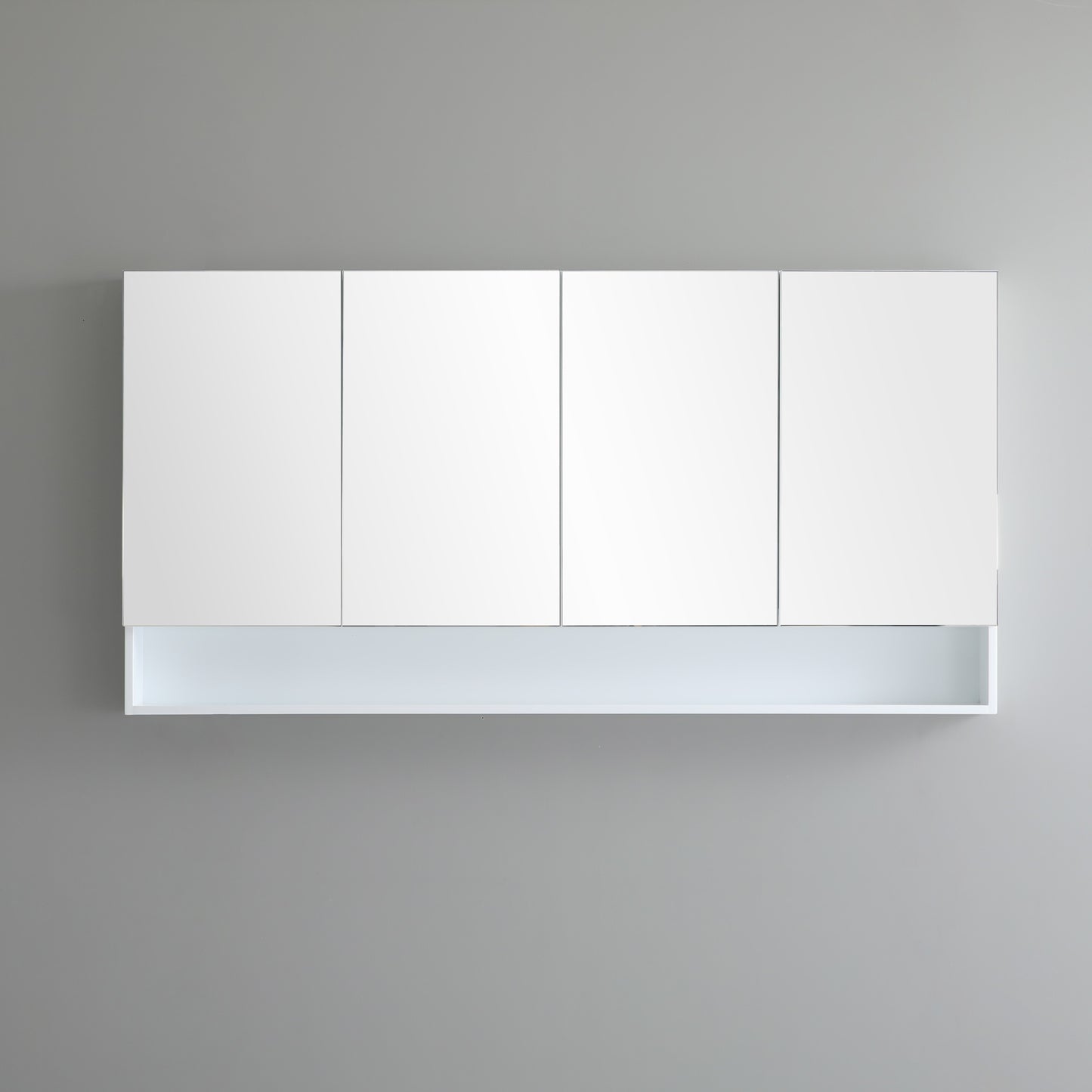 Frementle Open Shelf Mirror Cabinet