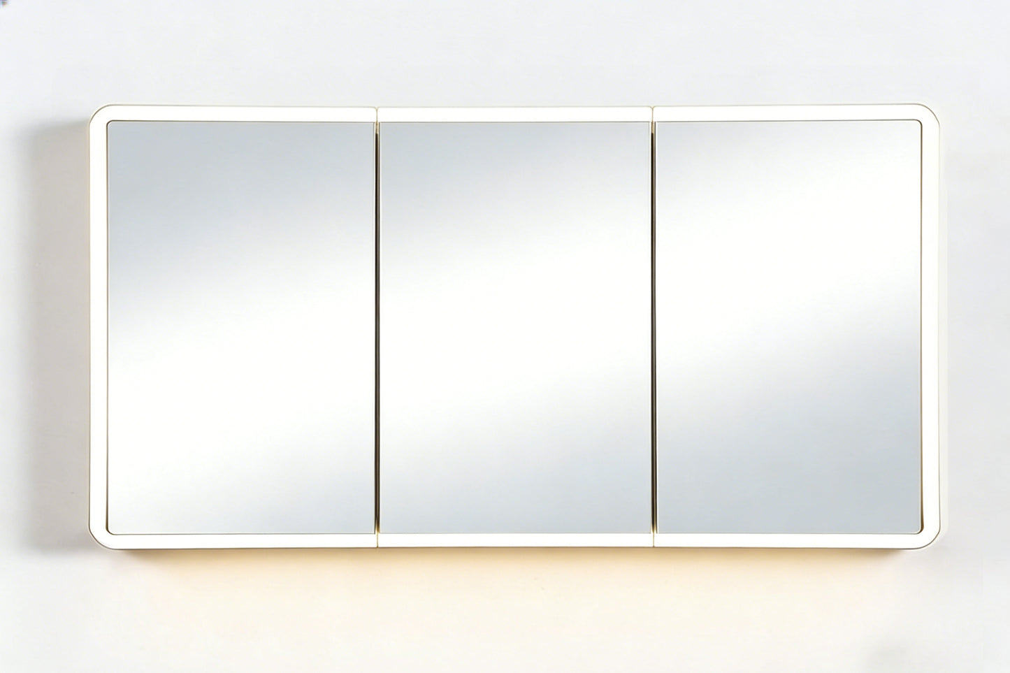 Avola PVC LED Mirror Matte White Cabinet 1200mm Soft Close