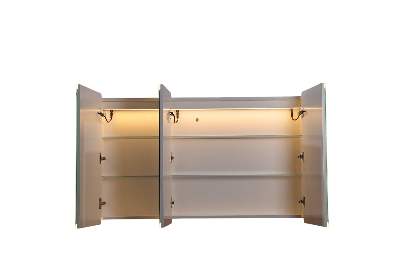 Avola PVC LED Mirror Matte White Cabinet 1200mm Soft Close