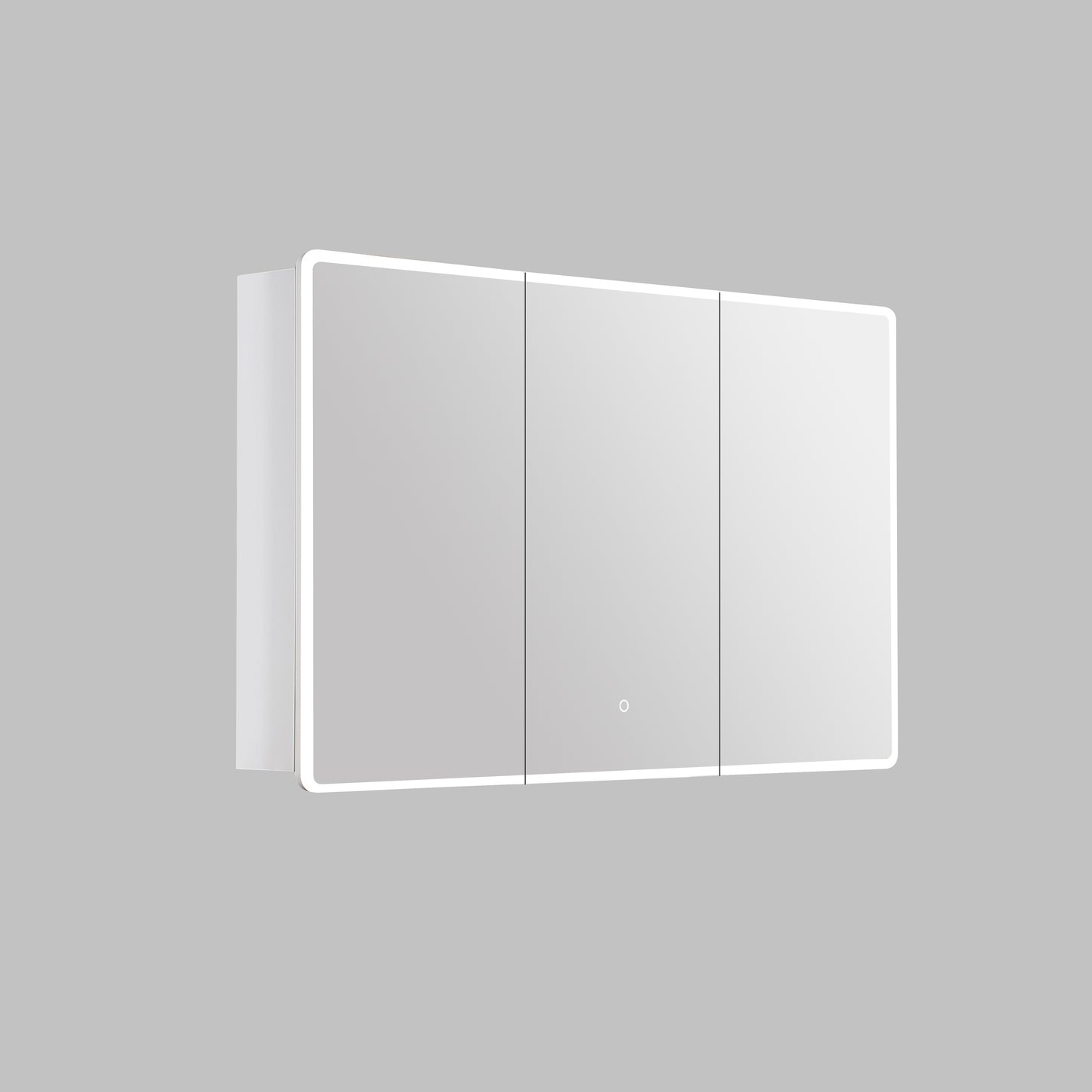 Avola PVC LED Mirror Matte White Cabinet 1200mm Soft Close
