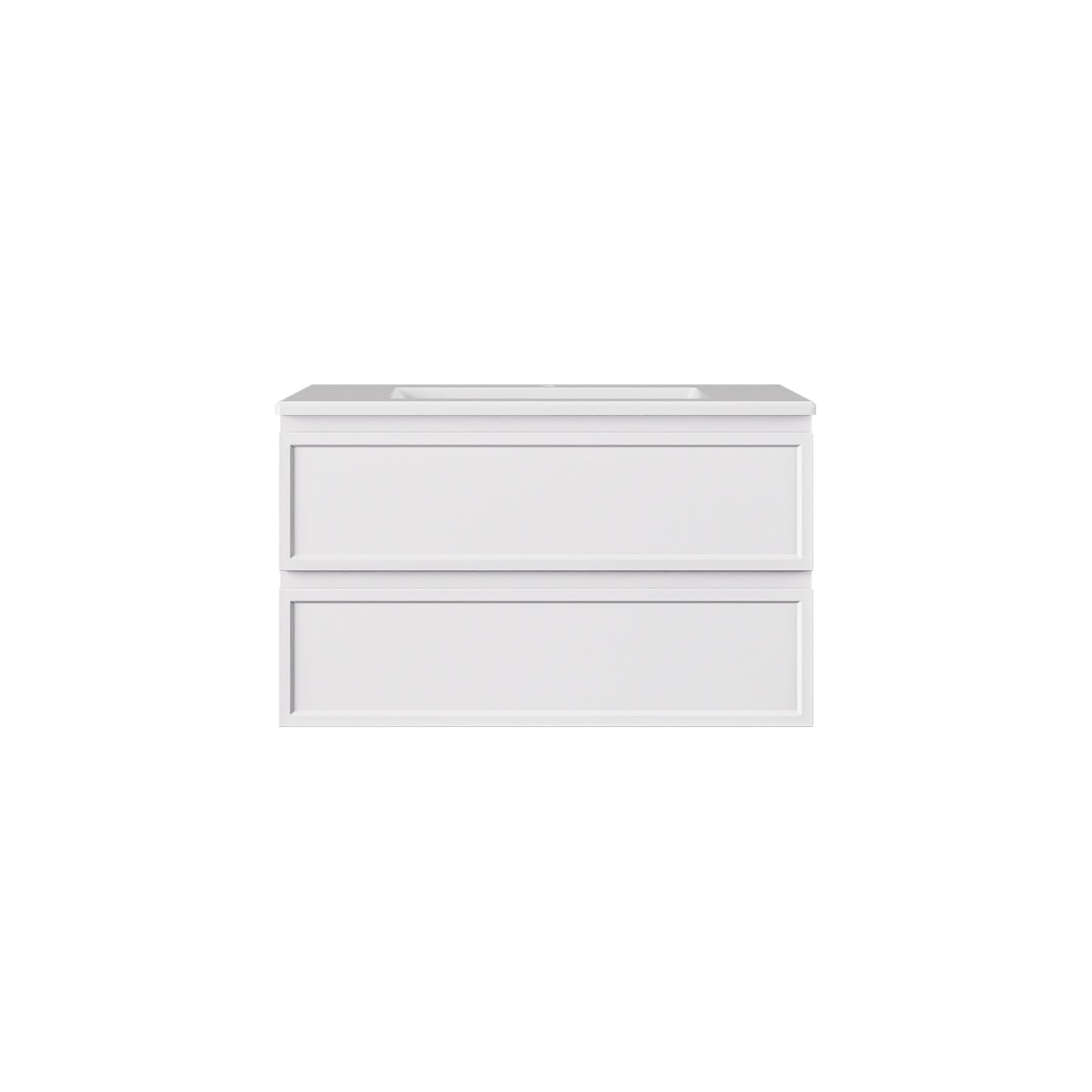 Hamilton Slim Matte White Vanity By Lukka