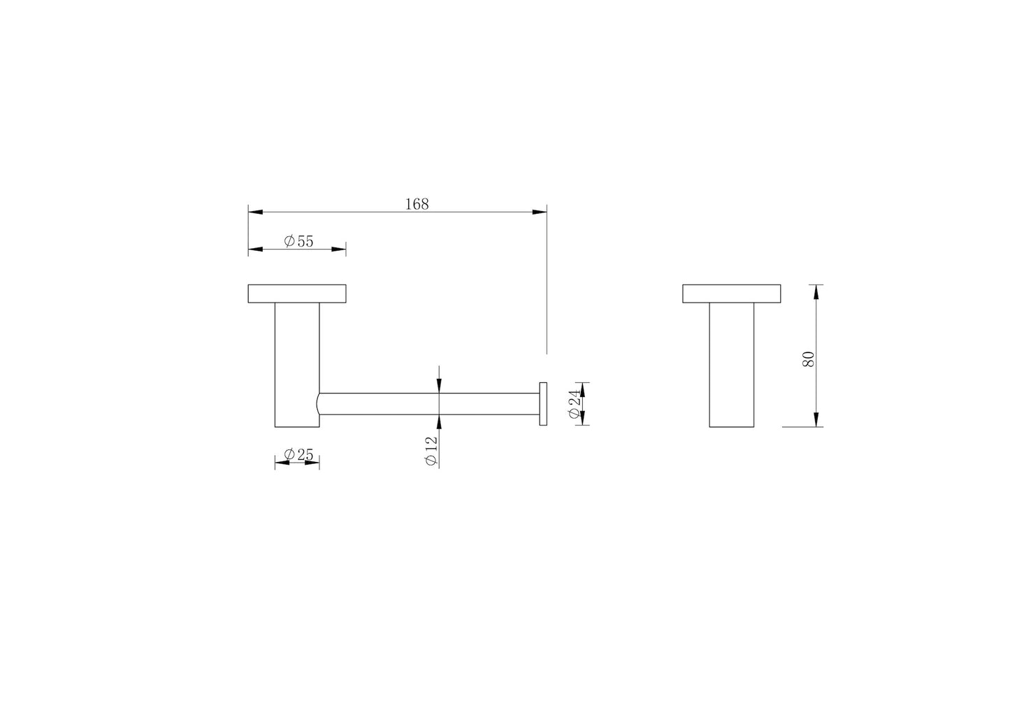 Lux S2 Toilet Paper Holder