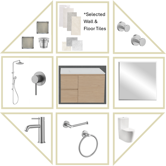 Mia En-suite Bathroom Package With Tiles