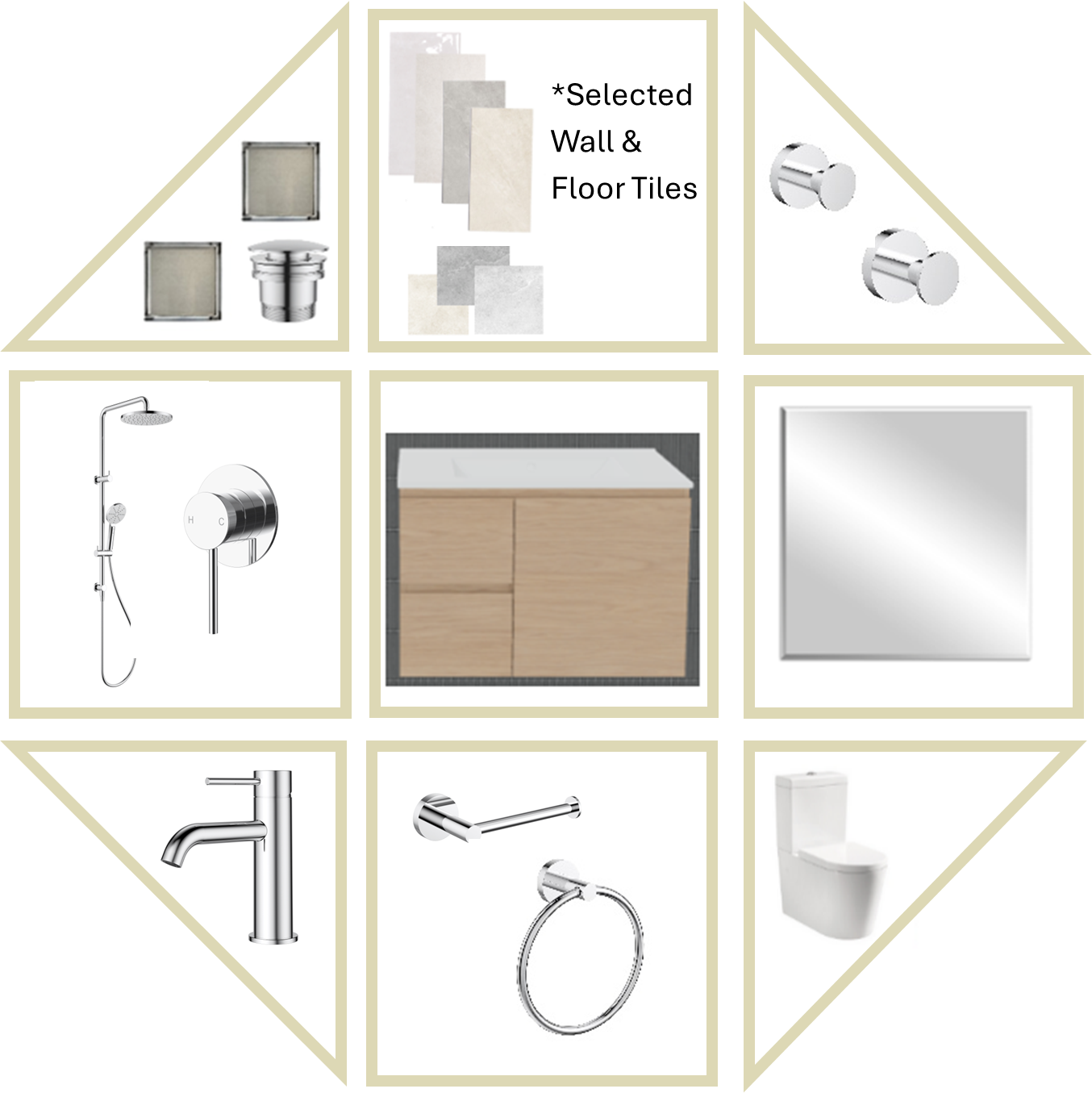 Mia En-suite Bathroom Package With Tiles