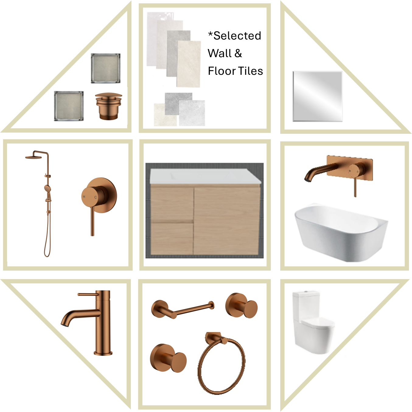 Mia SS Bathroom Package With Tiles