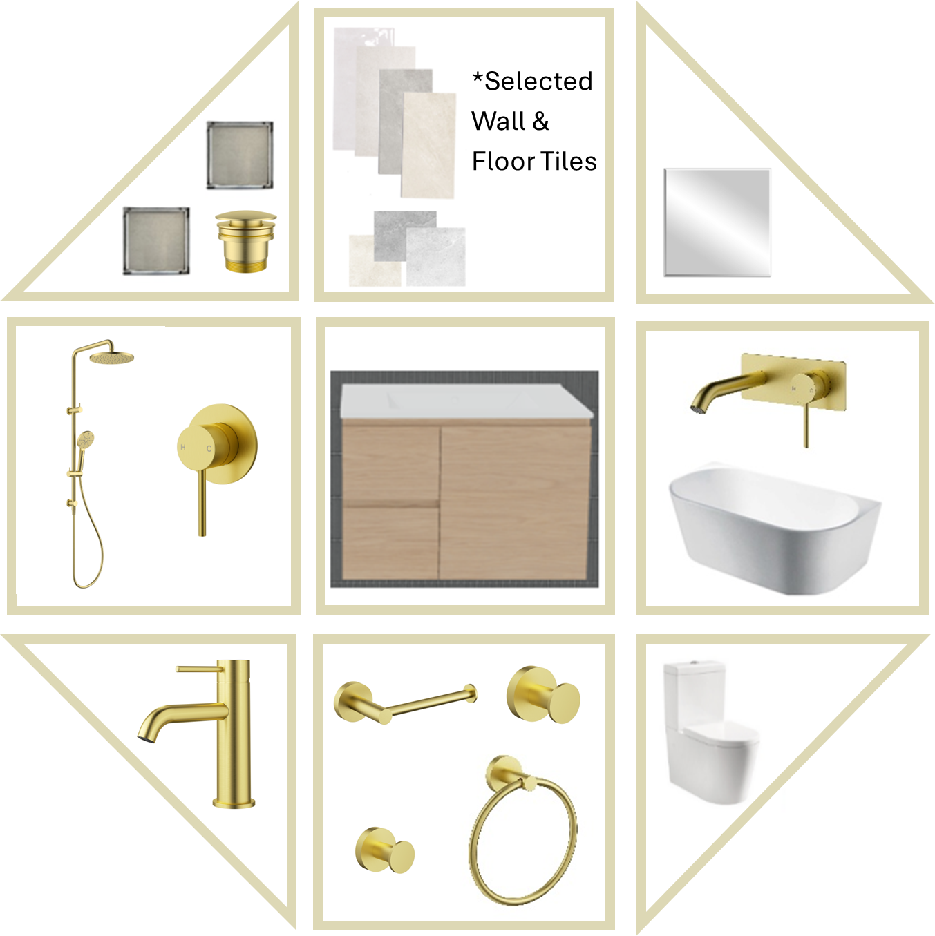 Mia SS Bathroom Package With Tiles