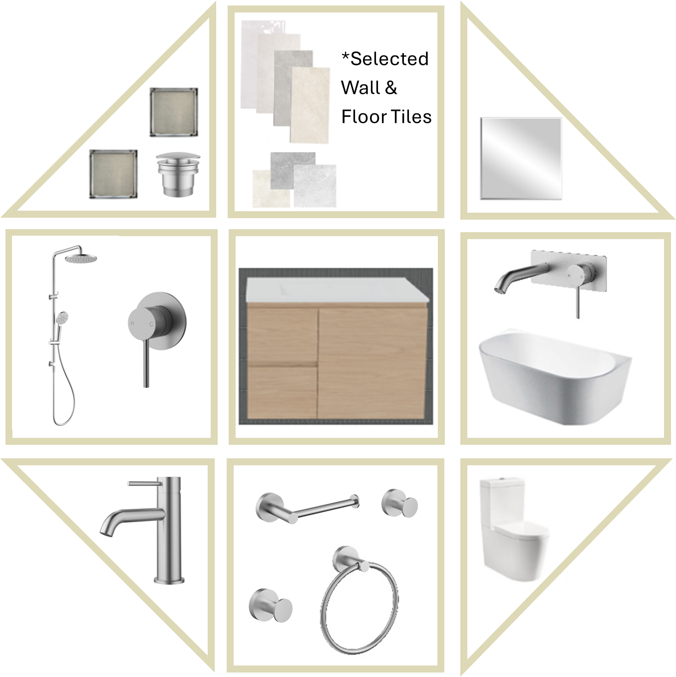Mia SS Bathroom Package With Tiles