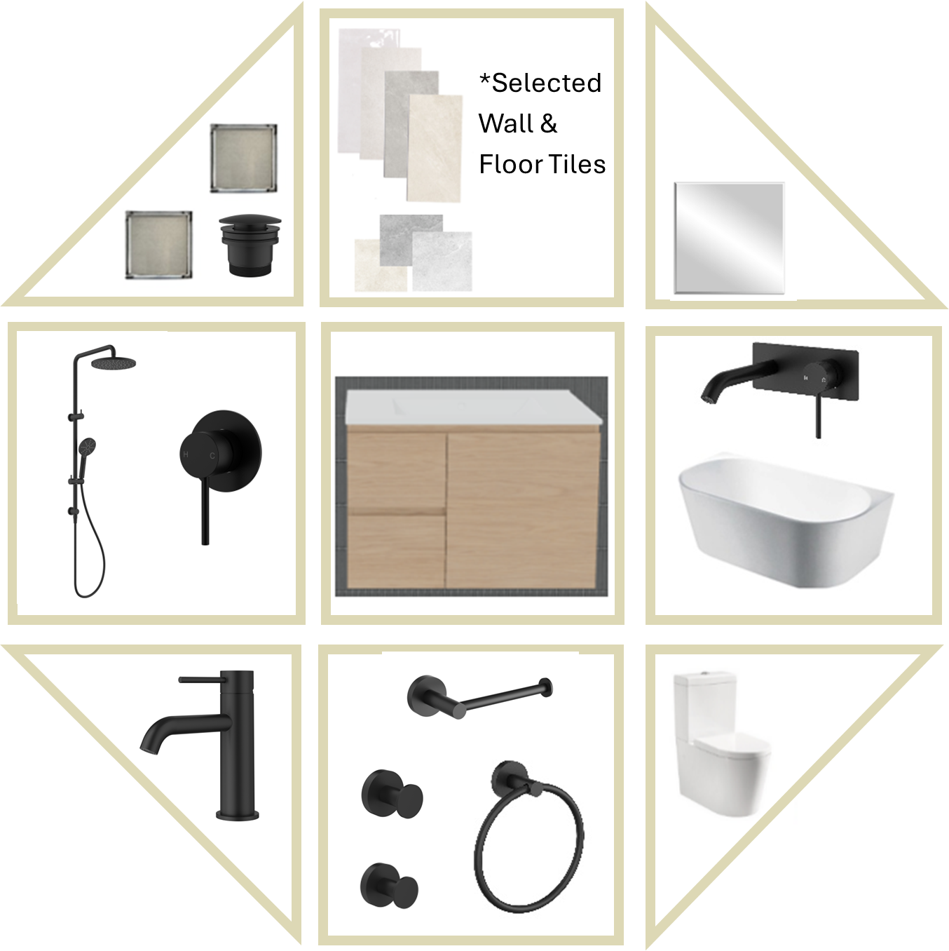 Mia SS Bathroom Package With Tiles