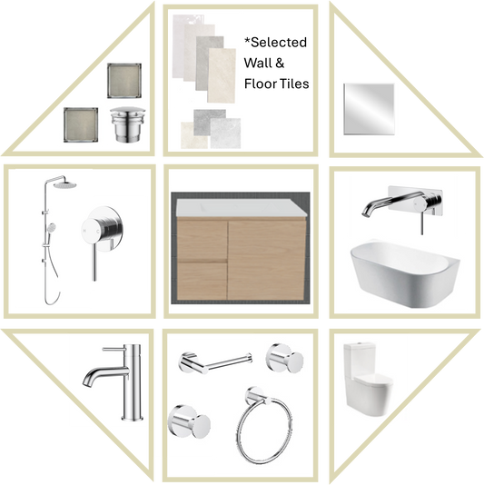 Mia SS Bathroom Package With Tiles