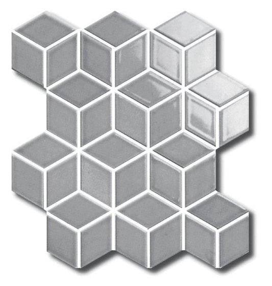 Cottage Diamond Cube Mosaic