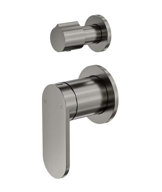 Capo 2-Plate Wall Mixer with Divertor