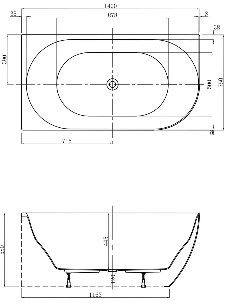Angus Corner Freestanding Bath