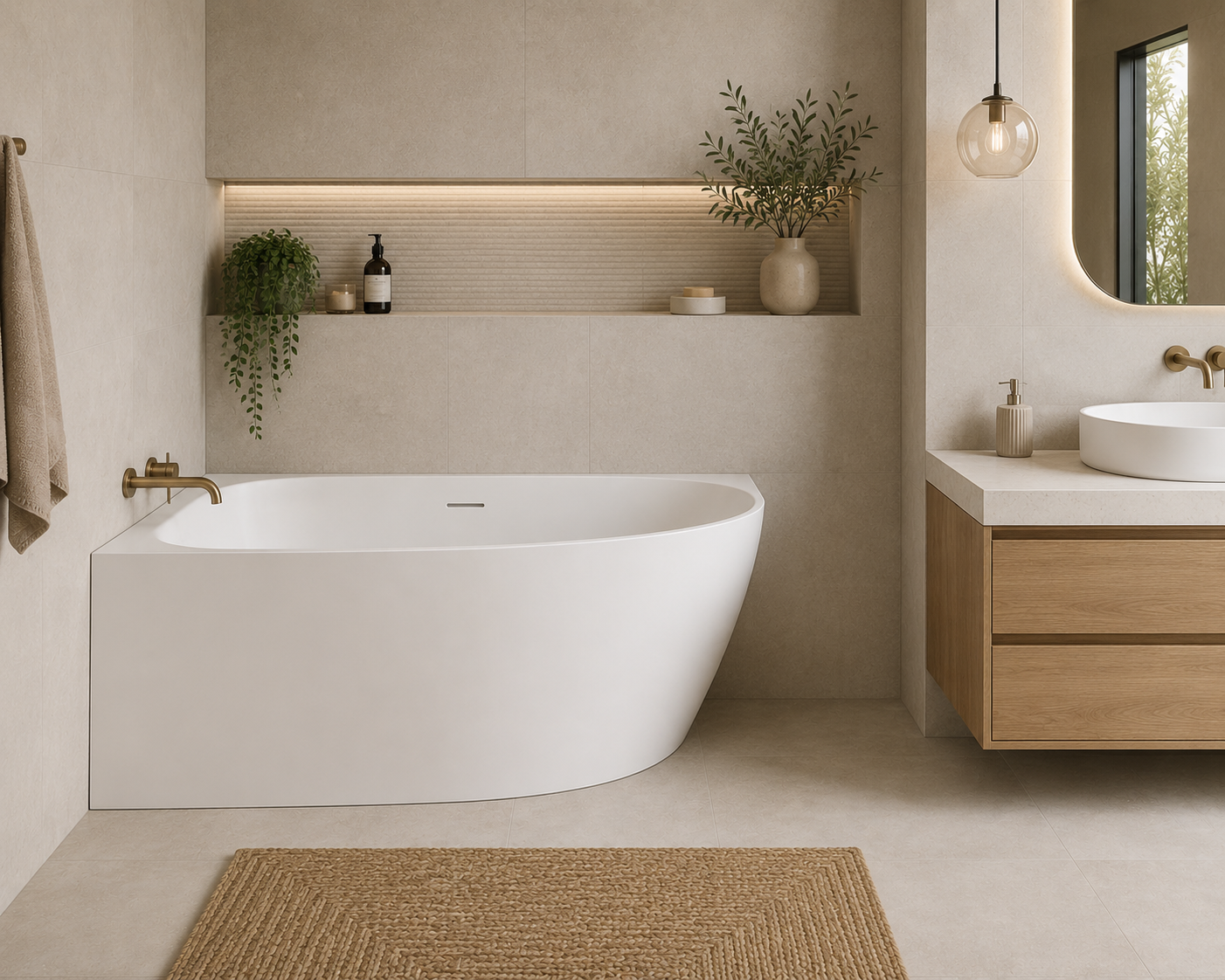Angus Corner Freestanding Bath