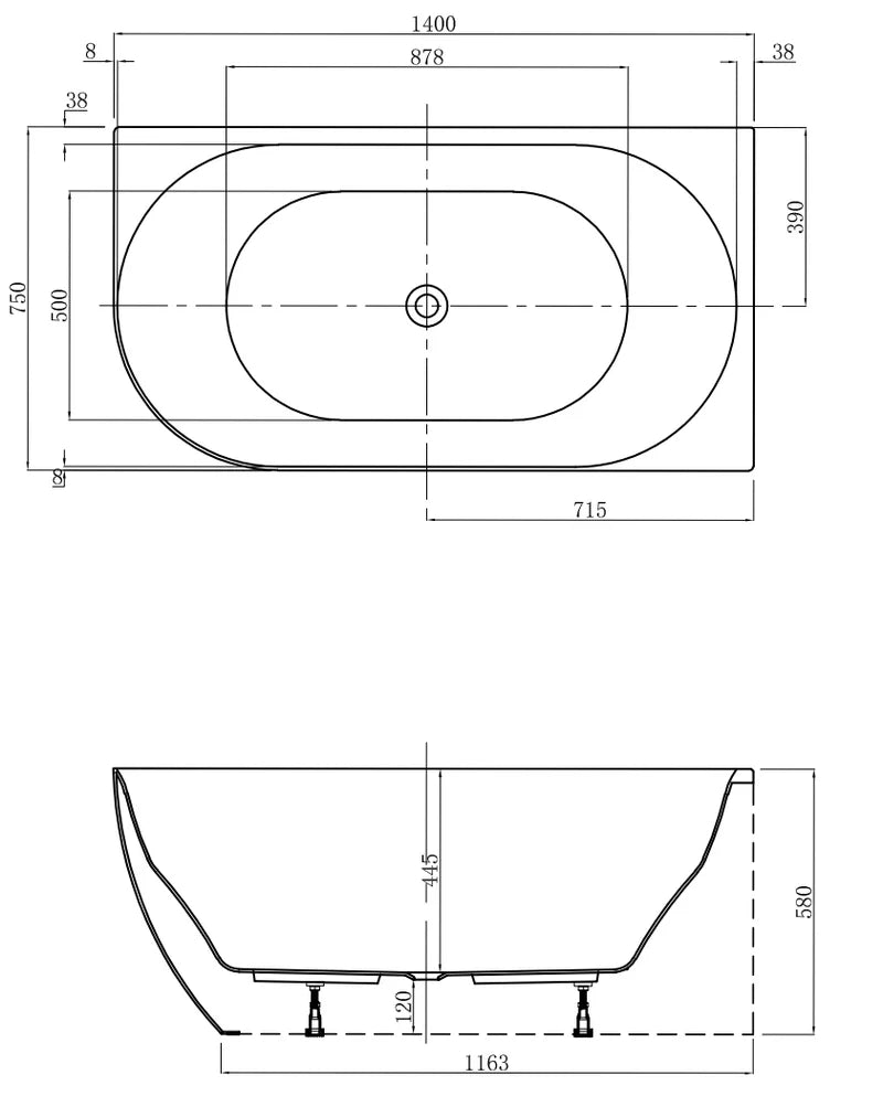Angus Corner Freestanding Bath
