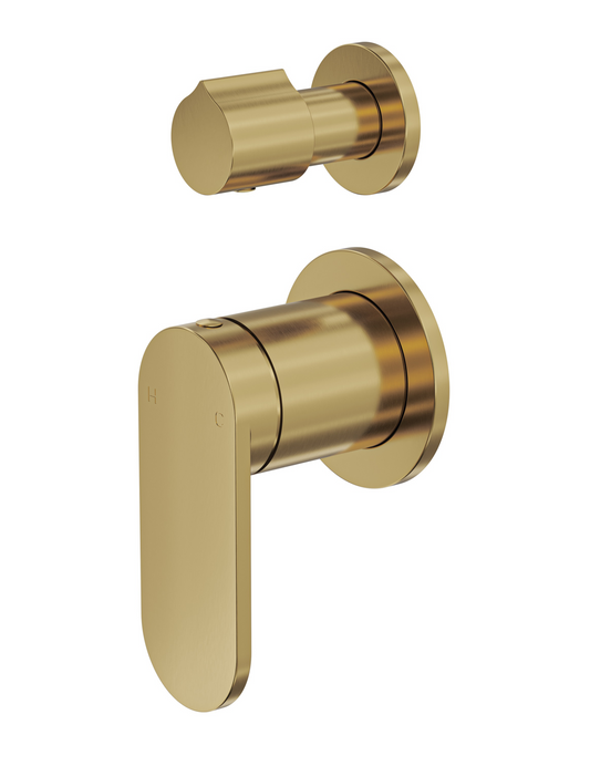 Capo 2-Plate Wall Mixer with Divertor