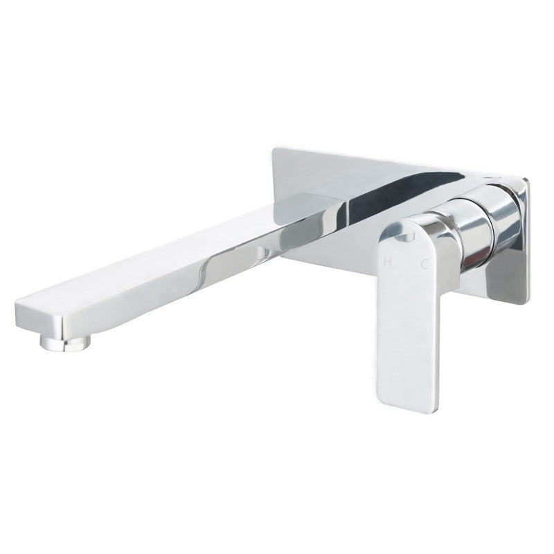 Flores Wall Basin Mixer With Spout