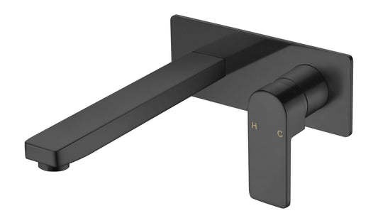 Flores Wall Basin Mixer With Spout