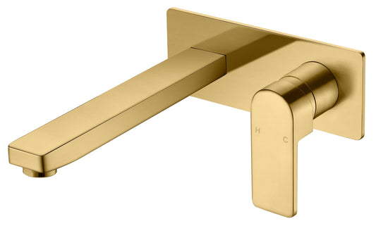 Flores Wall Basin Mixer With Spout