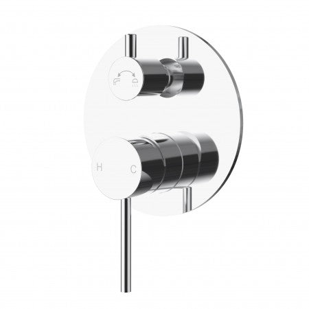 Mia Slimline Wall Mixer with Diverter
